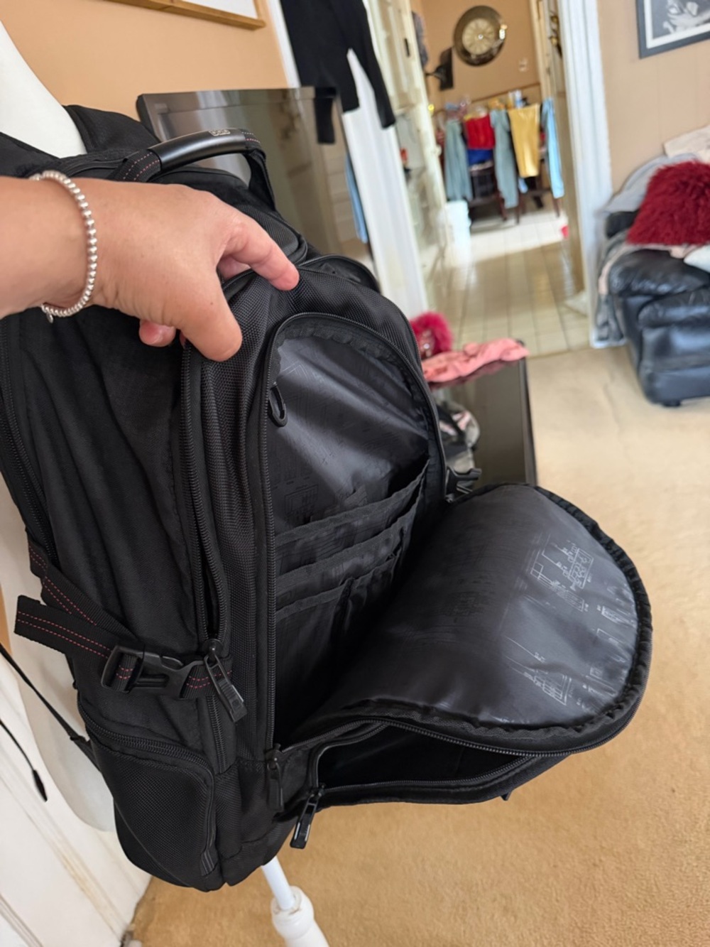 OGIO Black Backpack with Red Accents - Picture 10 of 16